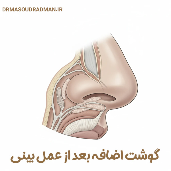 گوشت اضافه بعد از عمل بینی - دکتر رادمان